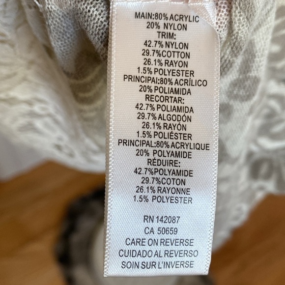 Simply Noelle VTG Long Lace Duster Cardigan Womens S/M fairy Core whimsy goth - Picture 10 of 11